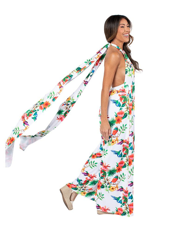 Convertible Wide Leg Jumpsuit