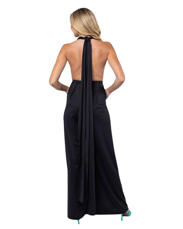 Convertible Wide Leg Jumpsuit