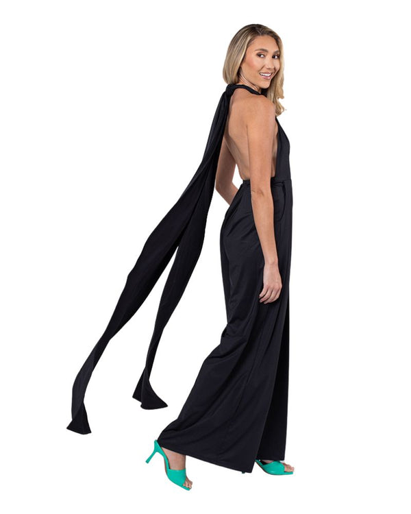 Convertible Wide Leg Jumpsuit