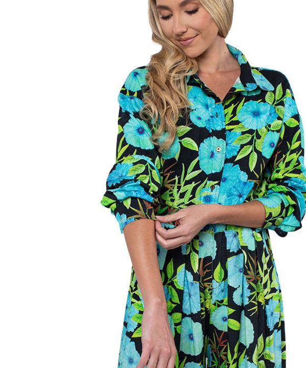 Relaxed Long Sleeve Linen Shirt