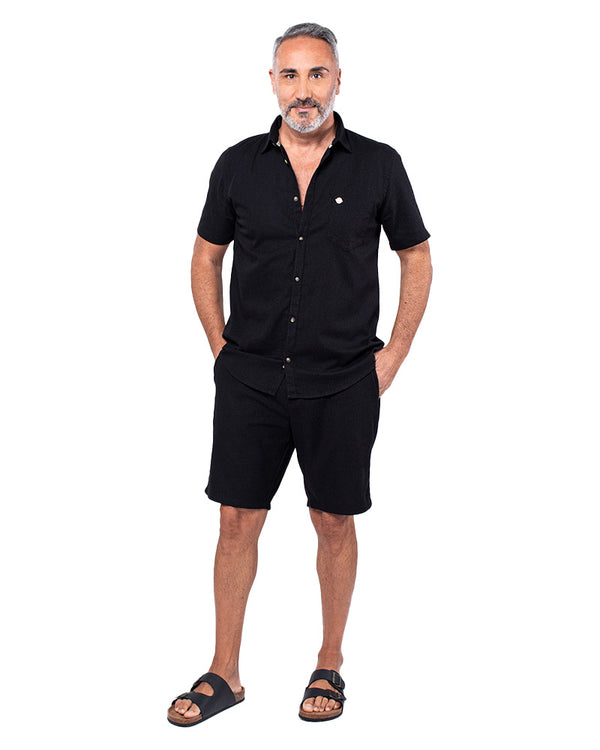 Relaxed Fit Linen Short