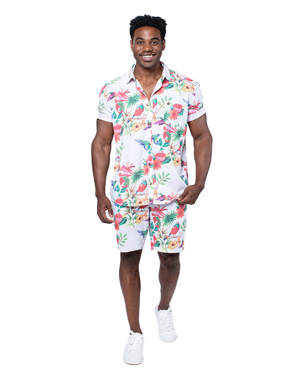 Relaxed Fit Linen Short