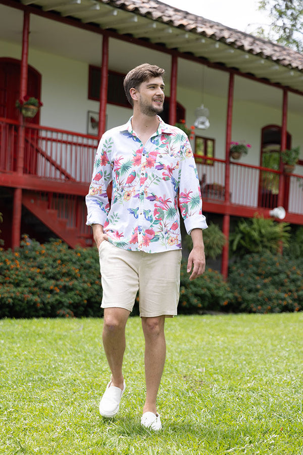 Relaxed Fit Linen Short