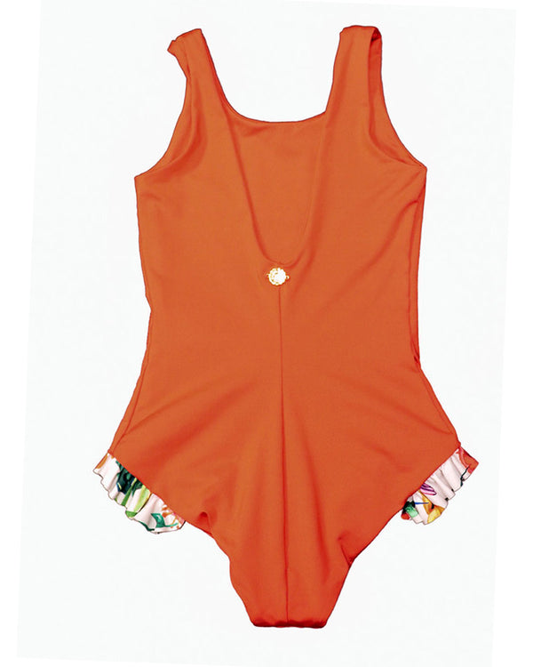Kids Ruffle One Piece Swimsuit