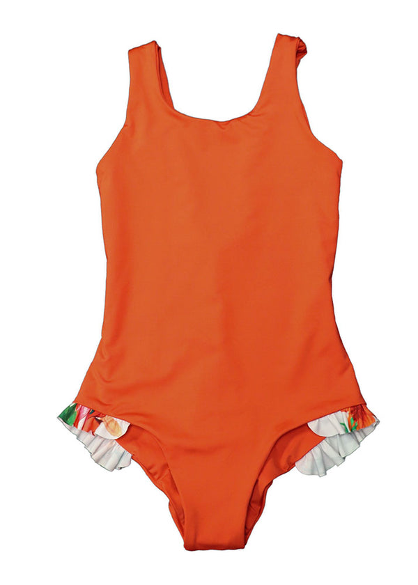 Kids Ruffle One Piece Swimsuit
