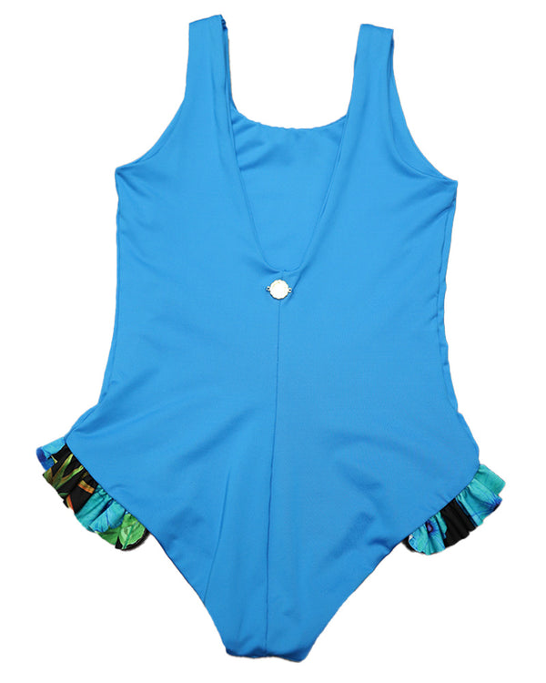 Kids Ruffle One Piece Swimsuit