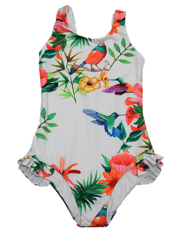Kids Ruffle One Piece Swimsuit
