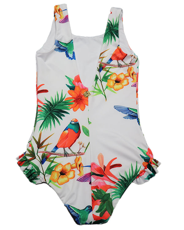 Kids Ruffle One Piece Swimsuit