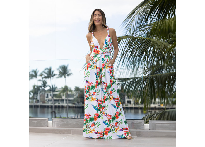 Convertible Wide Leg 4-in-1 Jumpsuit